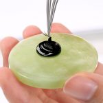 Glam Lashes Jade Stone Glue Holder – Nefrīta akmens paliknis skropstu līmei