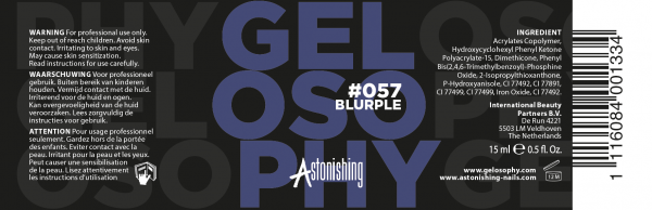 Gelosophy Gel Nail Polish - Gēla nagu laka #057 Blurple