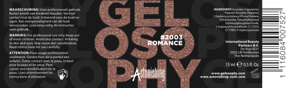 Gelosophy Gel Nail Polish - Gēla nagu laka #2003 Romance