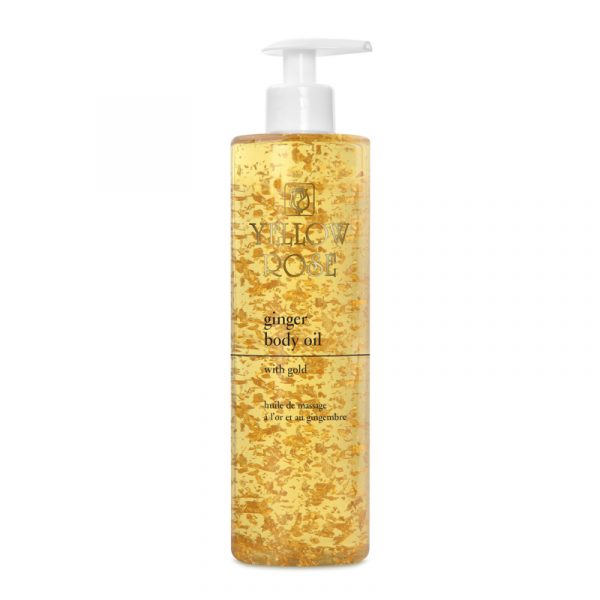 Ginger Body Oil with Gold – Masāžas eļļa ķermenim ar zeltu