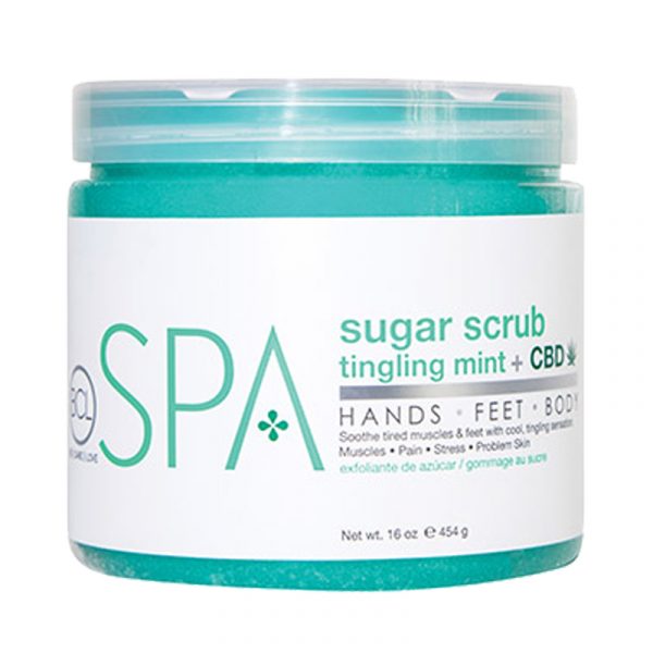 Tingling Mint & CBD Scrub – Cukura skrubis 454g