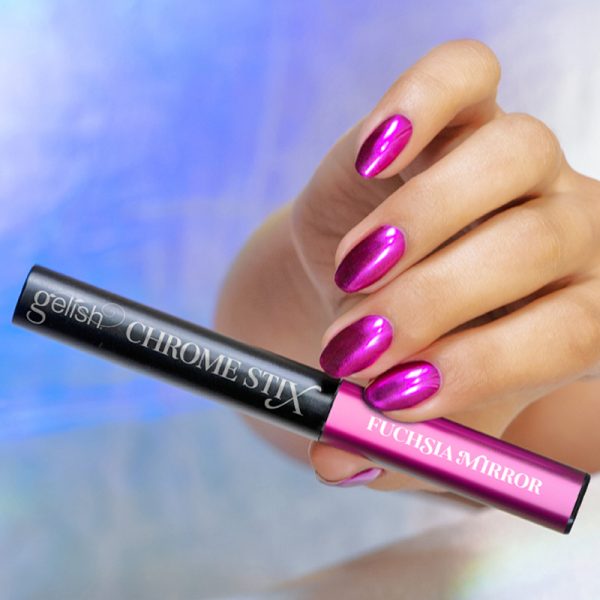 Gelish Chrome Stix "Fuchsia Mirror" – Spoguļspīduma efekta zīmulis (fuksijas spoguļspīdums).