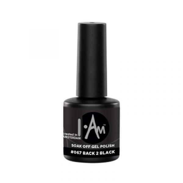 Soak Off Gel Polish – Gēla nagu laka #067 Black 2 Black