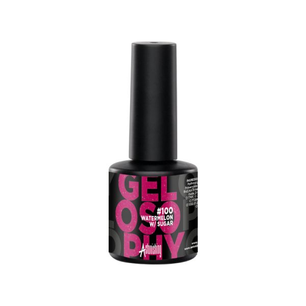 Gelosophy Gel Nail Polish – Gēla nagu laka #100 Watermelon W / Sugar (7ml)